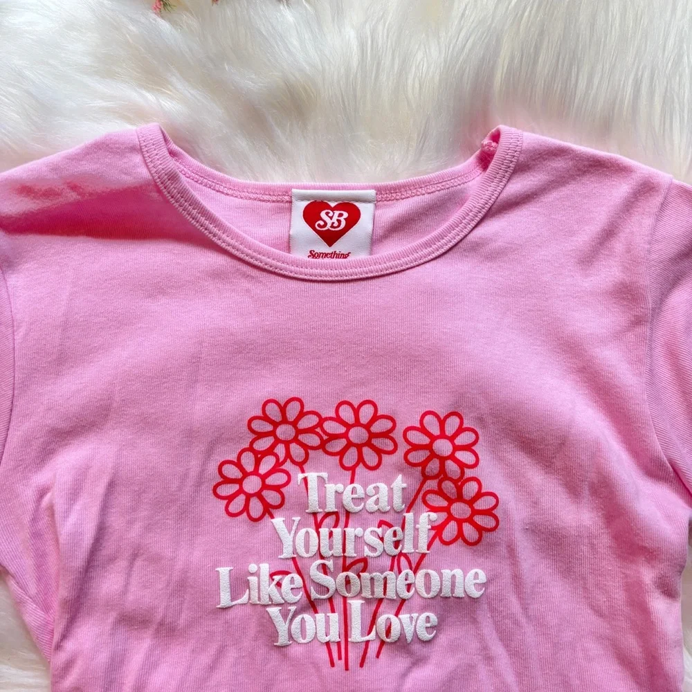 SB Something Bigger Trest Yourself Baby Tee - Picture 4 of 7